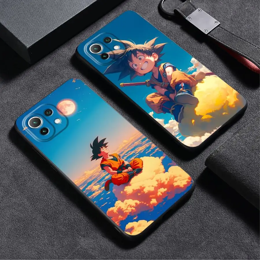 

Phone Case for Xiaomi Mi 10T 11T Pro 11 Lite 14 Pro 13Lite 15 12 Lite 12x 12T Soft Cover Dragon Ball Firmament Cool Goku