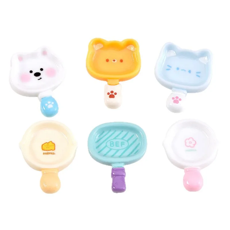 100 قطعة لطيف مقلد الكرتون تحلق عموم الراتنج Cobochon سطح المكتب حلية المفاتيح سجل القصاصات دمية الزينة الحرفية