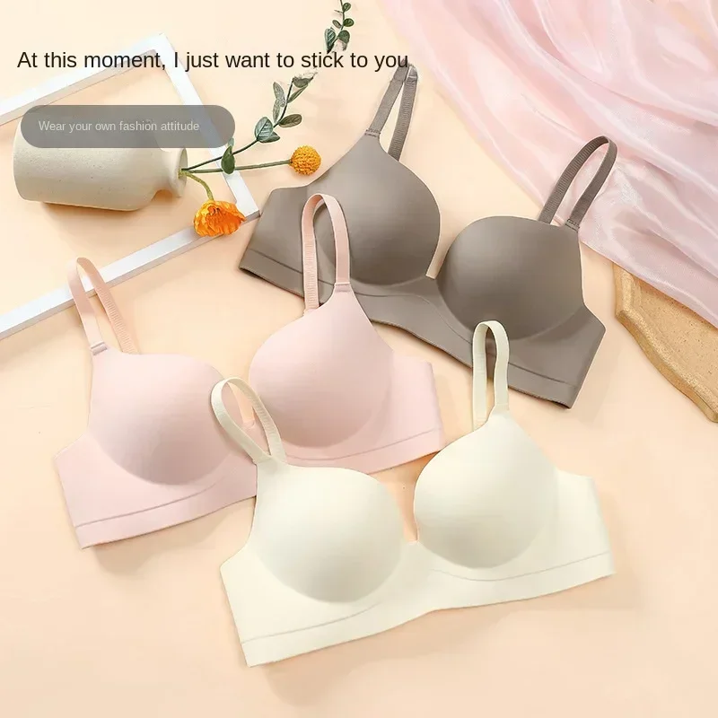 Small Chest Push Up Bras Seamless Underwear Women Gathered Sexy Lingerie Without Steel Rings Seamless Comfort Bra