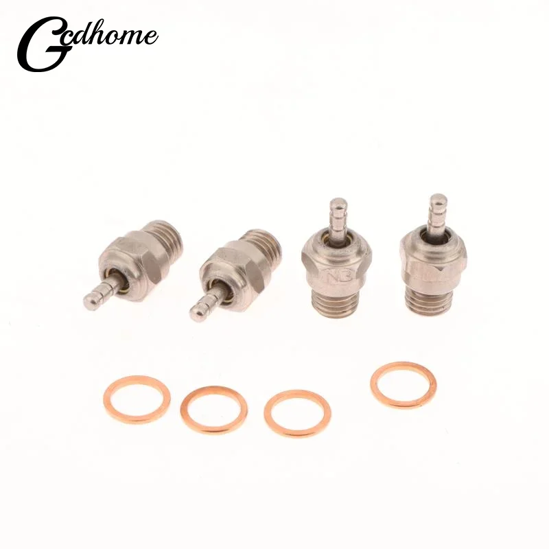 

2Pcs Spark Glow Plug No.8 N3 N4 Hot 70117 Compatible With RC Nitro Engines Car Truck Buggy