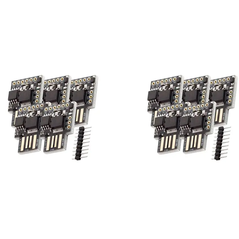 aee9-10pcs-attiny85-digispark-i2c-led-rev3-キックスターター-5v-iic-spi-usb-開発ボード-6-i-o-ピン-arduino-用