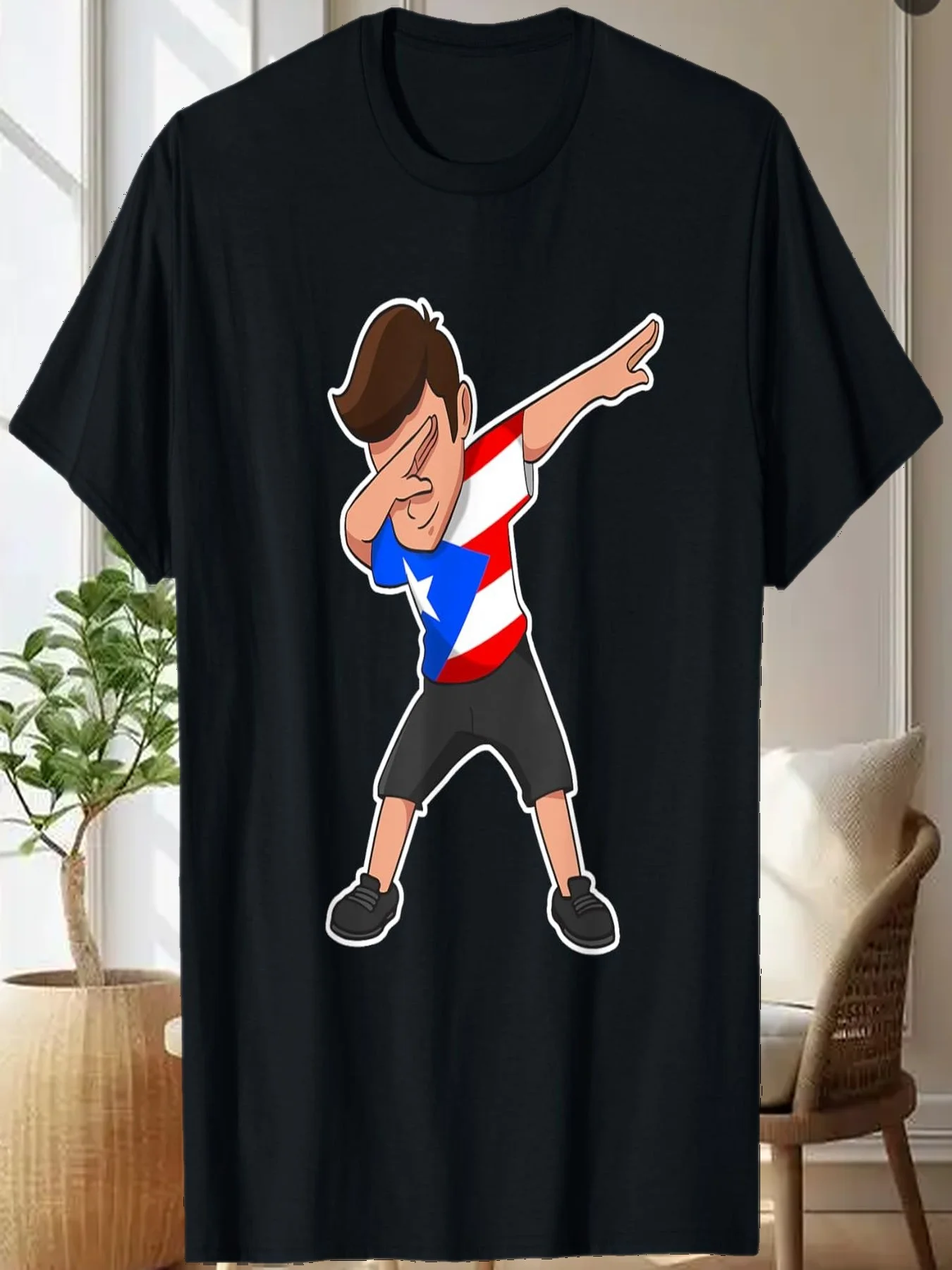 

Футболка Dabbing Boy Пуэрто-Рико Футболка с флагом Пуэрториканца Футболка