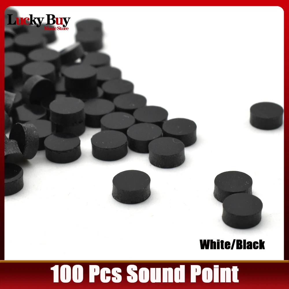 100pcs Guitarra Pontos Acrílico Fingerboard Dots Com Inlay para Guitarras Ukuleles Bandolim Fingerboard 2.5mm