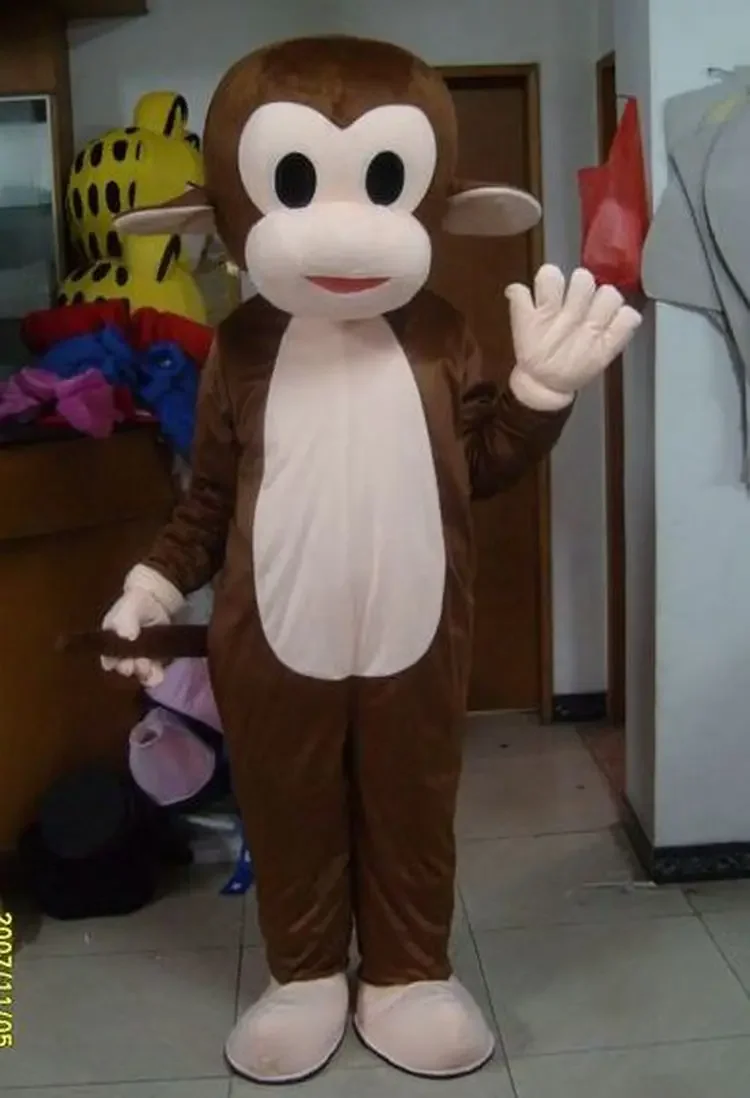 Christmas Naughty Monkey Mascot Costume Cartoon Apparel Halloween Birthday Cosplay Mascotte Costume Cosplay Theme Mascotte Carn