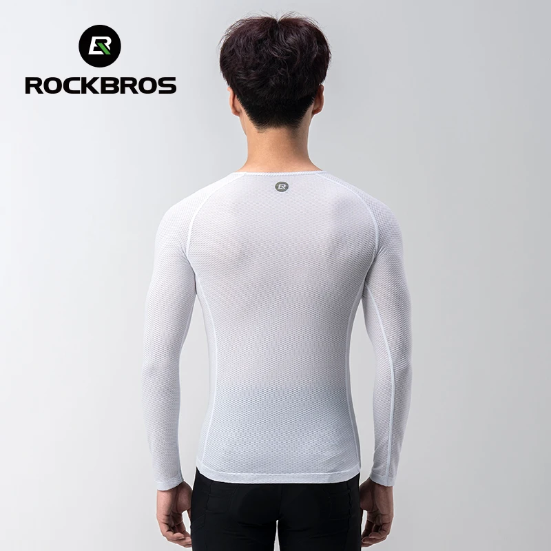 ROCKBROS Men\'s Bicycle Jerseys Summer Long Sleeve Base Shirts Quick Dry Sports Underwear Tops Male MTB Road Bike Bicycle Jackets