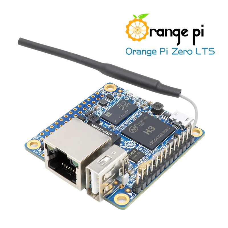 Laranja Pi-Zero LTS H3 Quad-Core WiFi Suporte PoE, Android, Ubuntu Debian, Caixa de alumínio opcional, 512 MB RAM