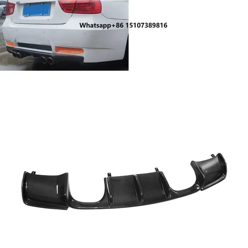 GTS-V Style Carbon Fiber Rear Bumper Diffuser Lip Spoiler for E92 E93 M3 2008-2012 Rear Lower Lip Car Parts