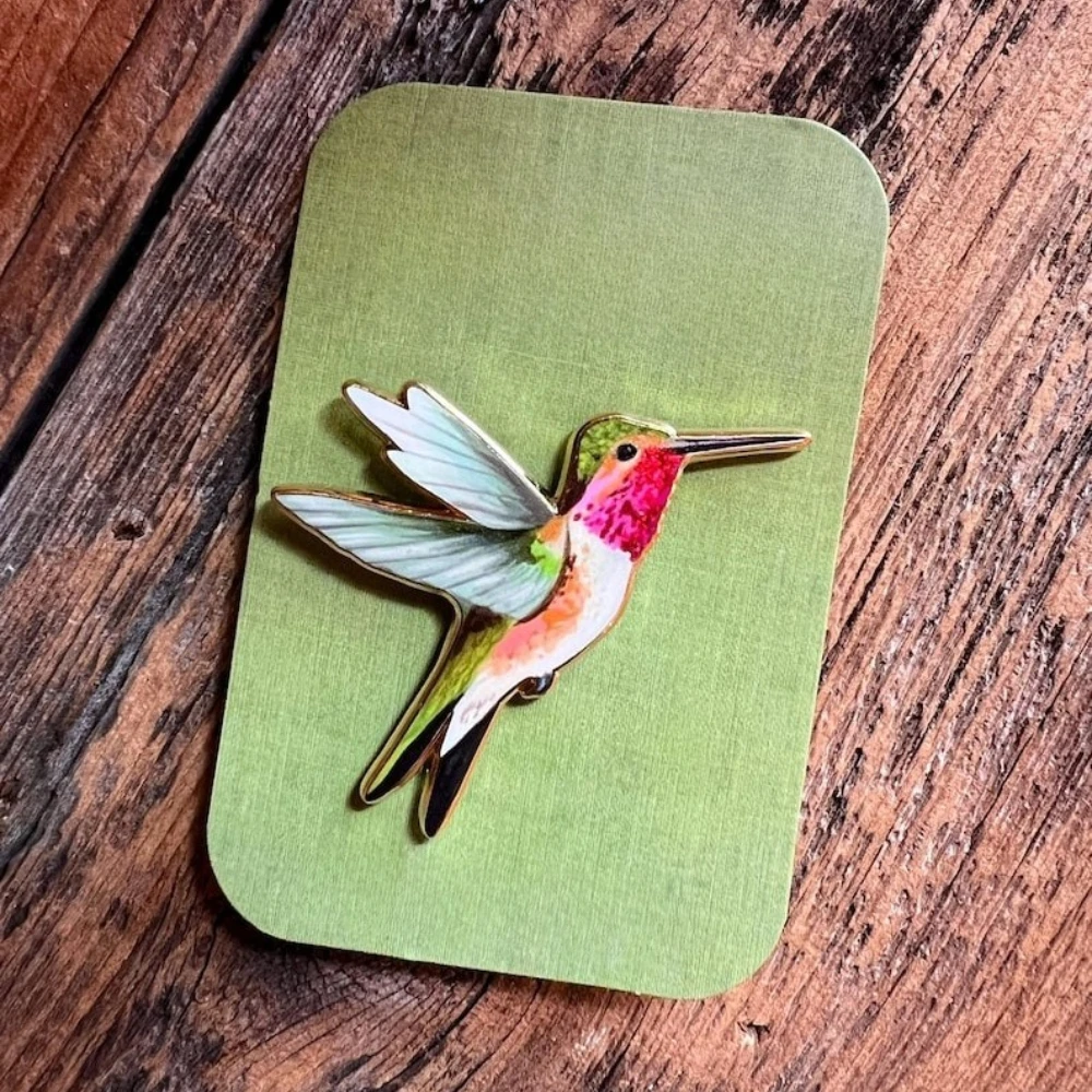 Kreative Kolibri Harte Emaille Pin Schöne Vogel Metall Abzeichen Tier Brosche für Schmuck Zubehör Geschenke für Vögel Liebhaber