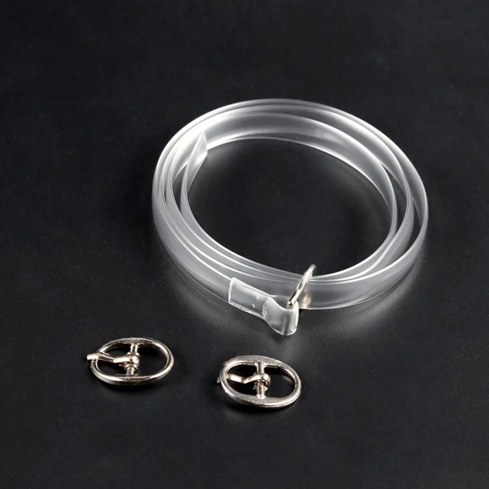 

4 Pairs TPU Anti Loose Shoelaces for Heels Transparent Decorative Ankle High Heels Accessories Practical Straps Shoe Straps