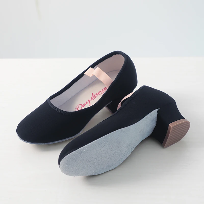 Women Classical Dance Shoes Character Shoes Girl  Modern Dance Training Dancing Shoes High Heel Practise Shoes