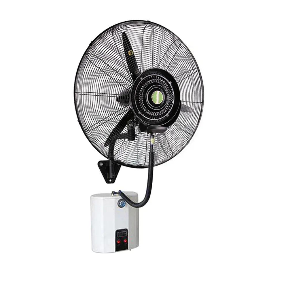 Industrial Metal Wall Mist Fan Low Temperature Rise 26 Inch Wall Mount Misting Fan