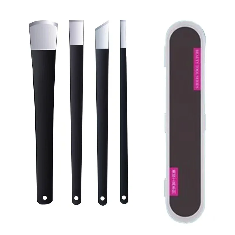 4Pcs Pedicure Set Nail Trimming Tools Callus Remover Corn Cutter Dead Skin Scraper Trimmer Blades for Torn Nail Care