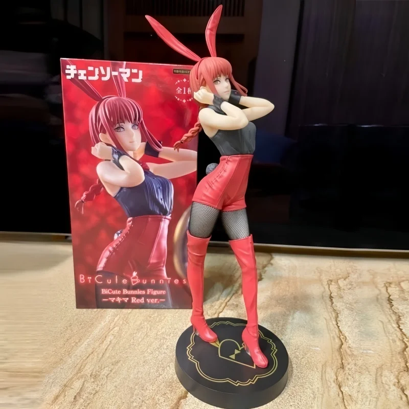 

Original Genuine Furyu Bicute Bunnies Chainsaw Man 30cm Makima Red Bunny Girl Anime Figure Toys For Boyfriend Gifts
