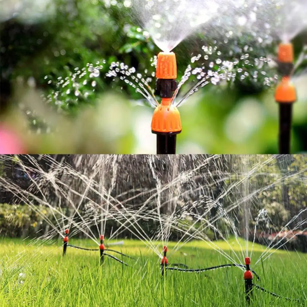 5-10m 4/7mm PVC Garden Watering Hose Micro Irrigation System with 8 Holes Drippers Greenhouse Water Emitters Automatic