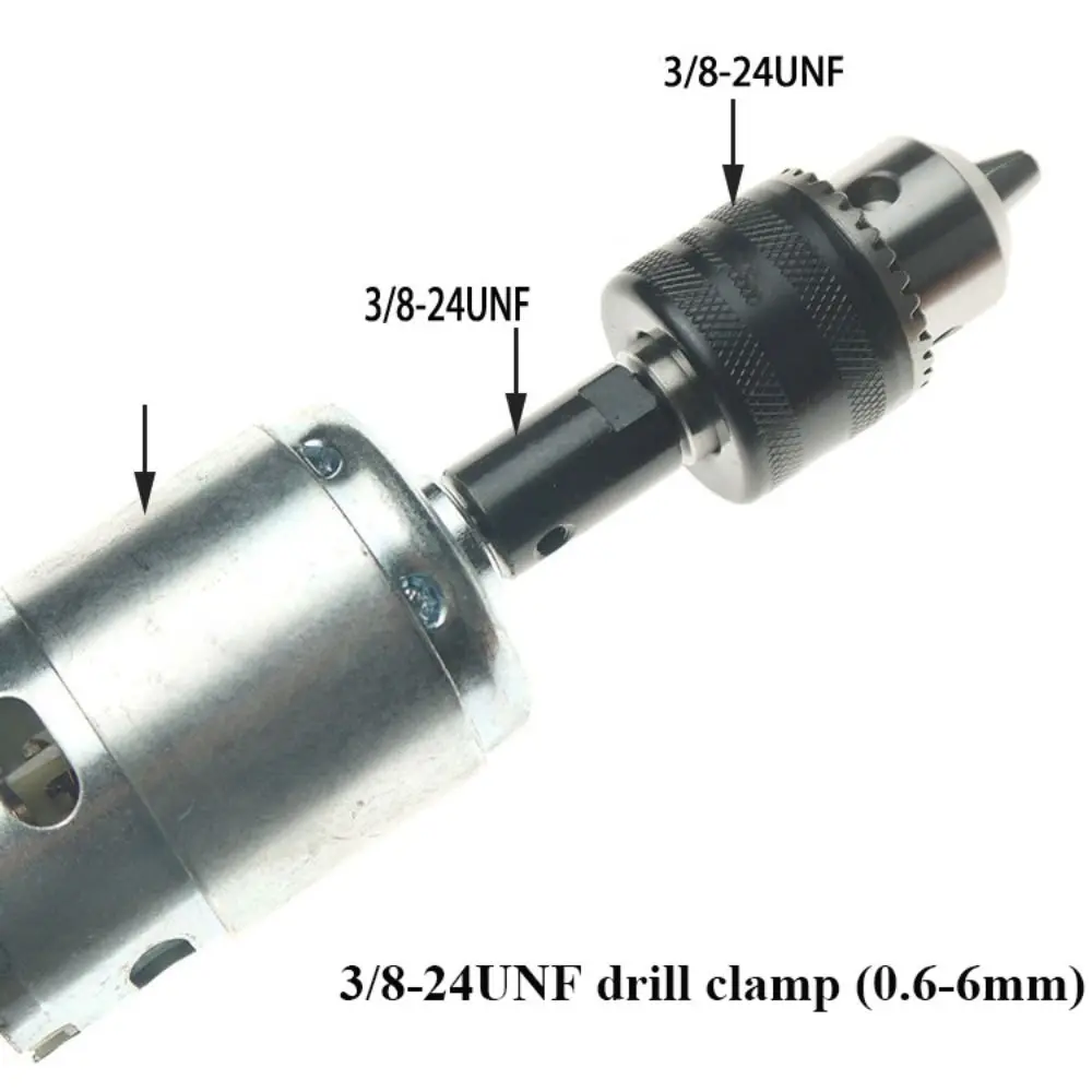 Black M105mm/6mm/6.35mm Chuck Adapter Coupler Sleeve Joint Connector Saw Blade Coupling Motor Shaft Coupler