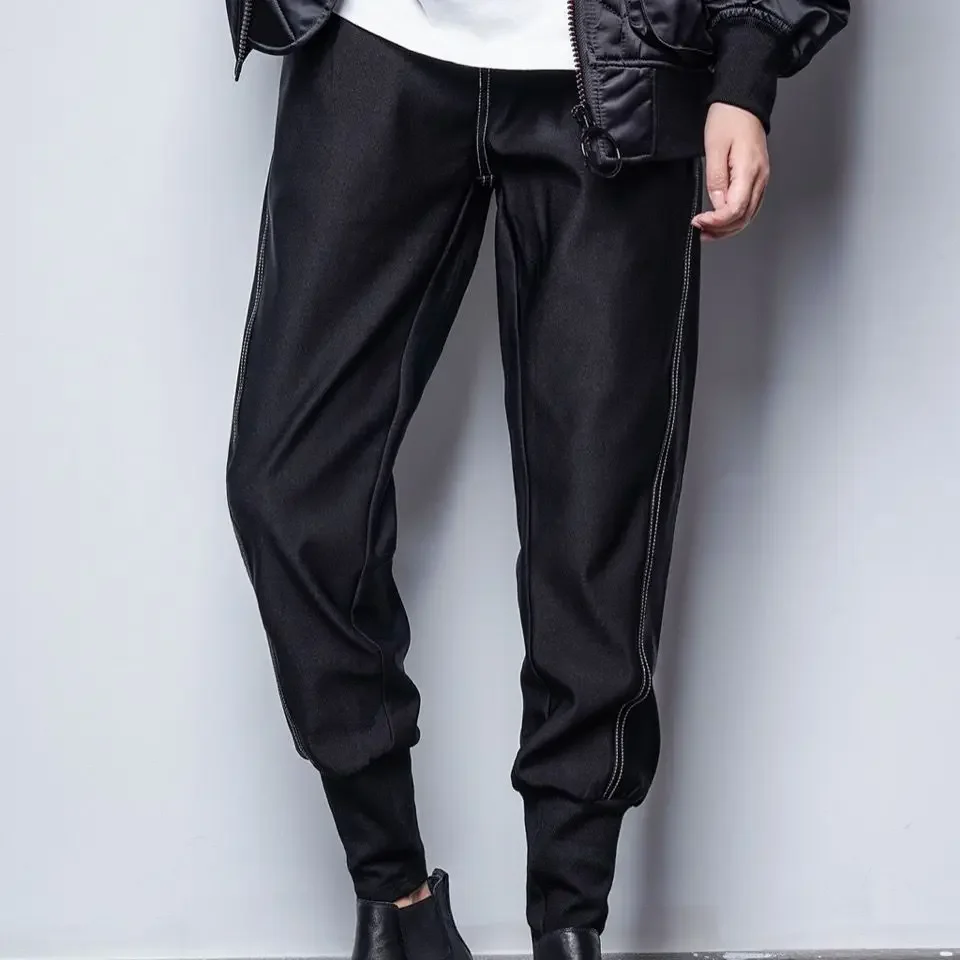 

New Spring Summer Men's Trousers Loose Fit Casual Pants Korean Style Slims Smooths Your Silhouette Versatile Solid Pants A139