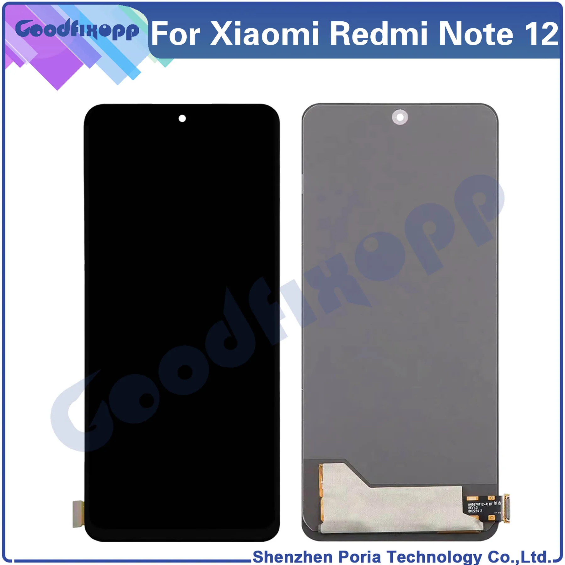 

ЖК-дисплей с сенсорным экраном и дигитайзером в сборе для Xiaomi Redmi Note 12, запасные части для ремонта Note12