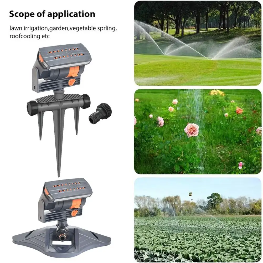 360° Rotating Automatic Garden Sprinkler Efficient Oscillating Watering System Lawn Park Agricultural Irrigation Sprinkler