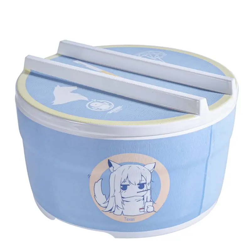 Altria Pendragon Saber Cosplay Instant Noodle Bowl FGO Fate/Stay Night Tableware Anti-Scalding Lunch Box With Spoon Chopsticks