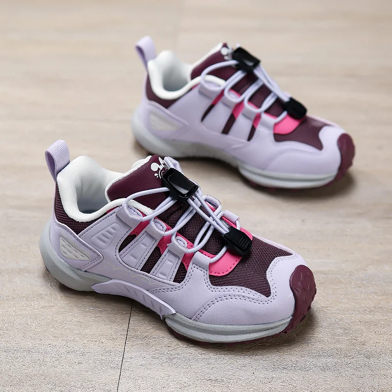 Spring Summer Fashion Pink Outdoor Sneakers for Girl Trainers Breathable Boys Running Shoes Size 29-38 Non-slip Sports Shoes Kid