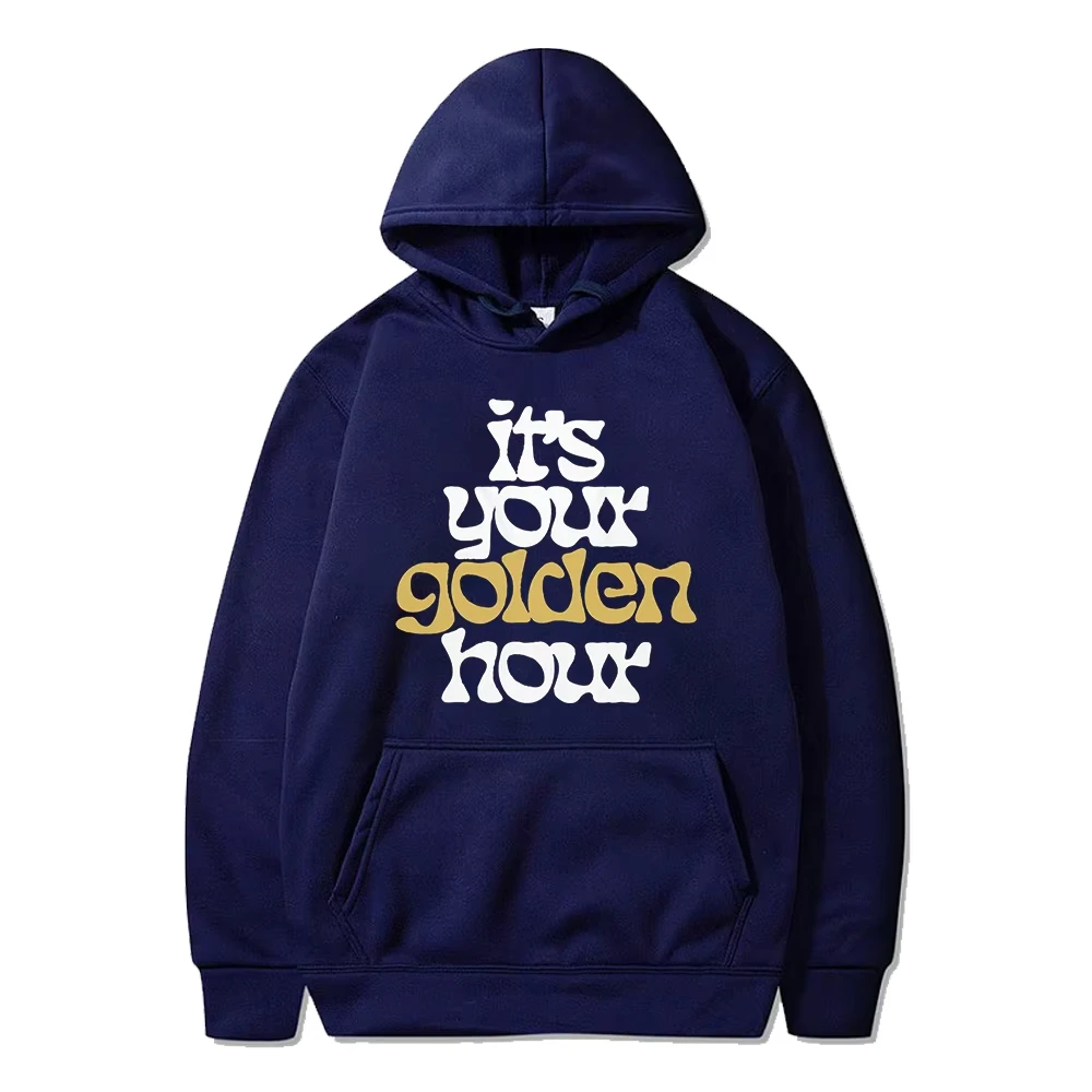 Nieuwe JVKE Golden Hour Shimmer Hoodie Mode Lange Mouw Streetwear Vrouwen Mannen Sweatshirt Met Capuchon 2023 Hip Hop Kleding