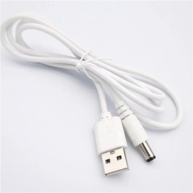 1m USB power cord USB to dc5521 charging cable 5.5*2.1mm tuning fork pure copper