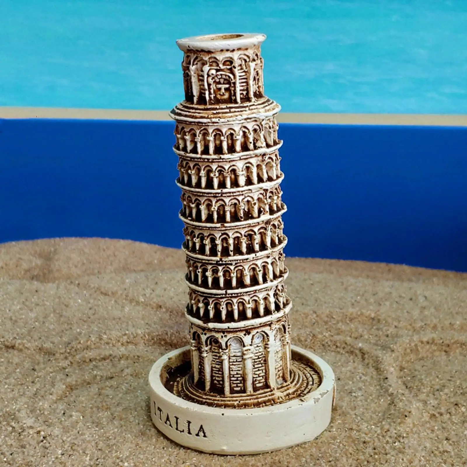 Tower of Pisa Art Crafts Miniature Souvenir Figurines Antique Pisa Piazza Statue Model Resin Collectibles Layout Dioramas