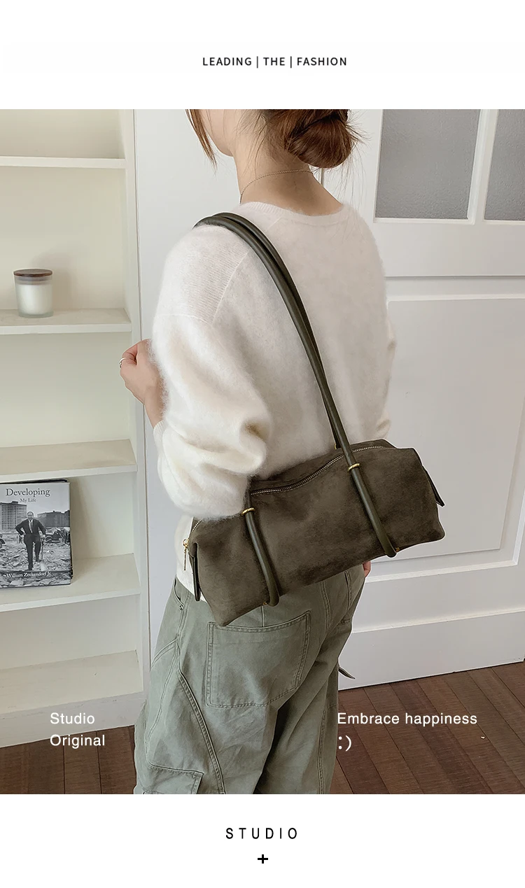 Bolso de Hombro Retro Estilo Francés para Mujer, Nuevo Modelo 2026, Ligero, de Lujo, Pequeño, de Alta Gama, Tipo Bowling