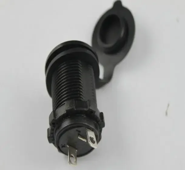 For Motorcycles modified waterproof cigarette lighter socket / with screw / electric vehicles into 12V / 24V