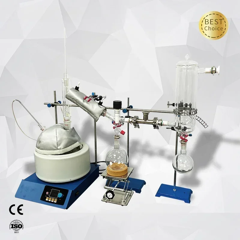 Lanphan Glass Lab Equipment Vacuum Distillation System Kit 2L 5L 10L 20L Short Path Distillation