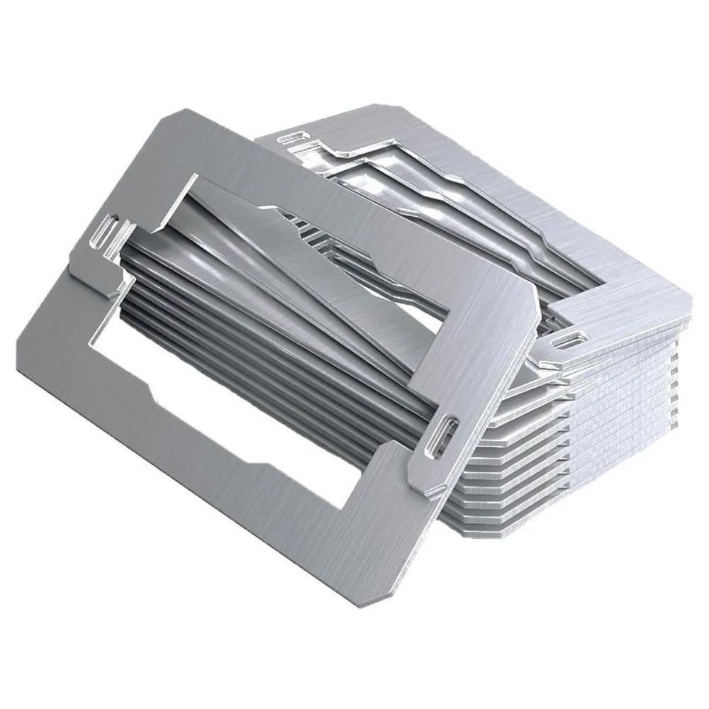 20 Pack Stainless Steel Wall Plate Spacer Dual Plate Design Stability Feature Outlet Switch Shim Leveling Device For Electrician