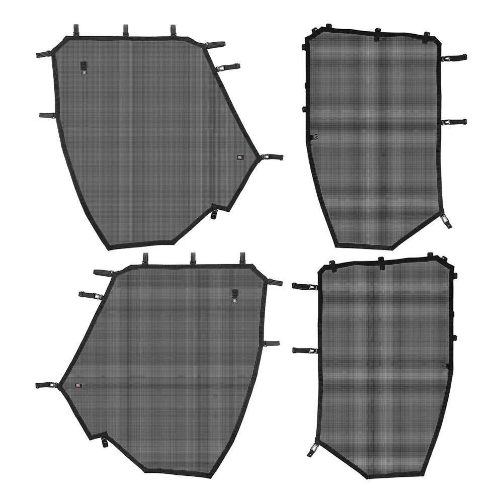 

Сетка для боковых окон, дверей, сетка, вентиляция, устойчивая к разрыву, защита от ультрафиолета, 4 двери, внешний диаметр для трекера 800SX CREW 2020-2024 PVC