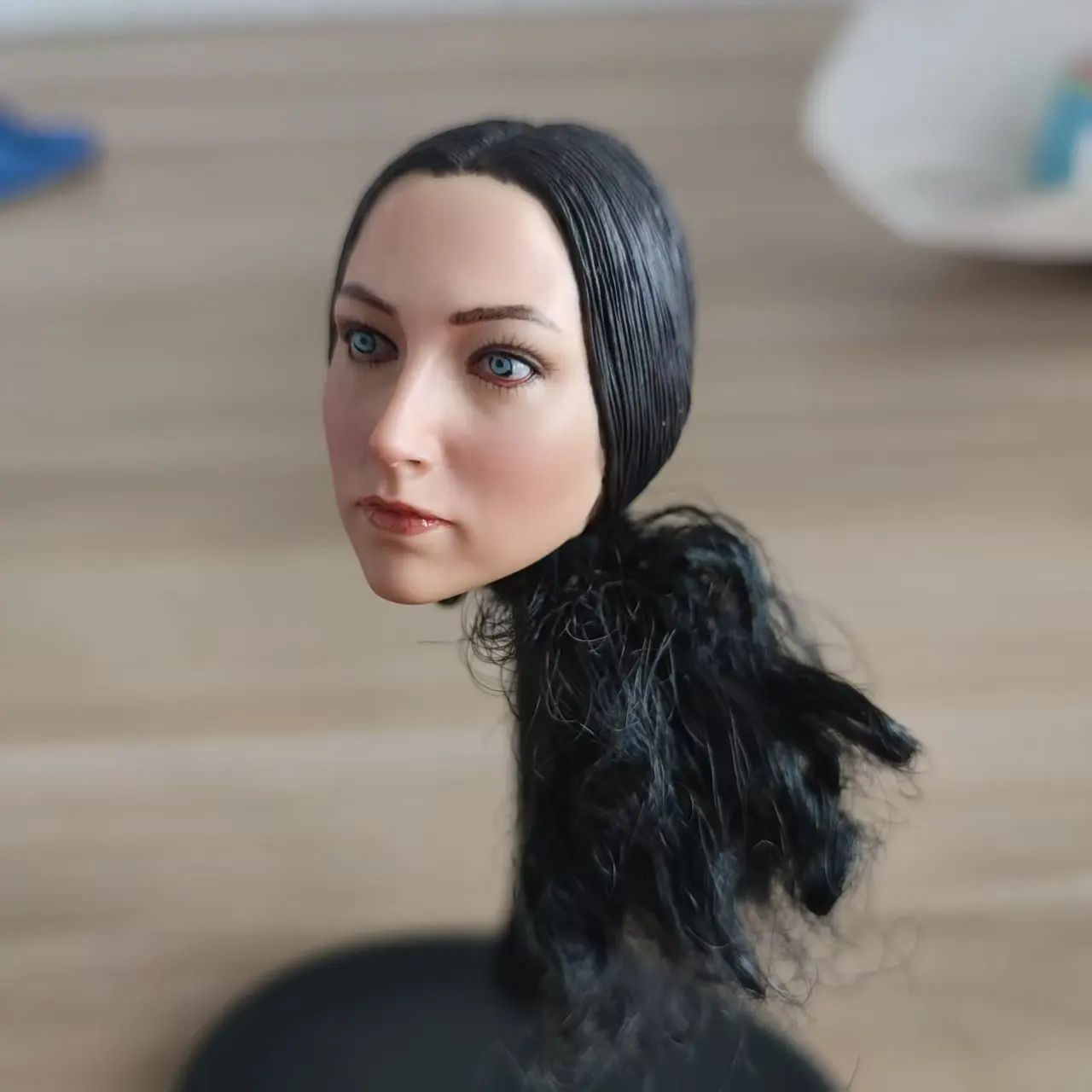 1/6 Sca KUMIK 18-45 أنثى رئيس نحت 1/6 امرأة رئيس النحت الشعر البلاستيكية منحوتة نموذج صالح 12 "جسم عمل الشكل