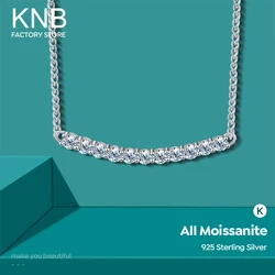 KNB Luxury 3.5mm 2.2ct collana di diamanti Moissanite per donna collana in vero argento Sterling 925 di alta qualità da sposa Fine Jewely 2023