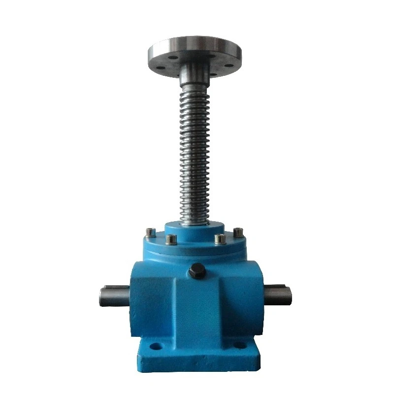 Industrial worm gear screw heavy-duty cast iron shell top lifting platform