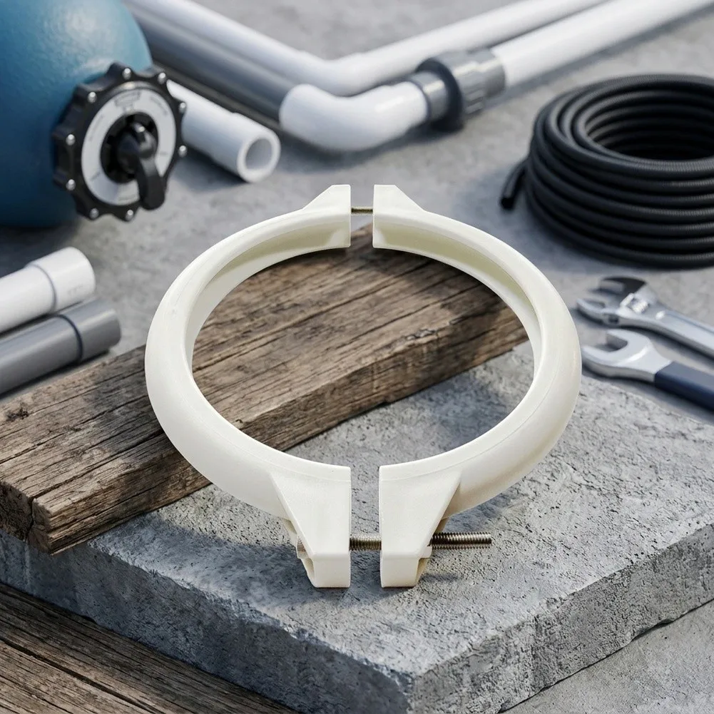 Clamp and Neck Ring Accessory for Swimming Pool Sand Filter Head Replacement Compatible with Typical ABS Filter Designs