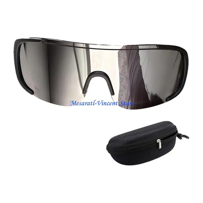 A70F Lightweight Biker Sunglasses Offering Scratch Proof Lenses Small Case for Daily
