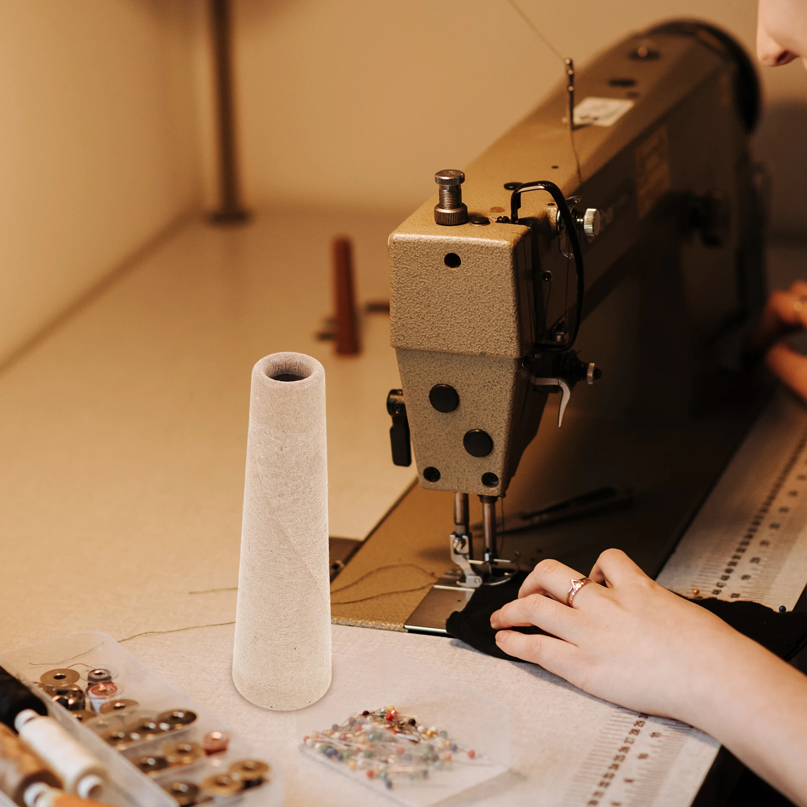 

5 Pcs Paper Tube Delinting Machine Accessories 30 Minutes Empty Cones for Tufting Embroidery Yarn Home Winder