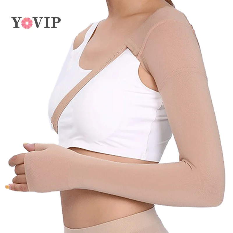 Elastic Arm Anti Swelling Lymphedema Relief Sleeve Post Mastectomy Compression Sleeve For Women Patient Orthopedic Brace Support