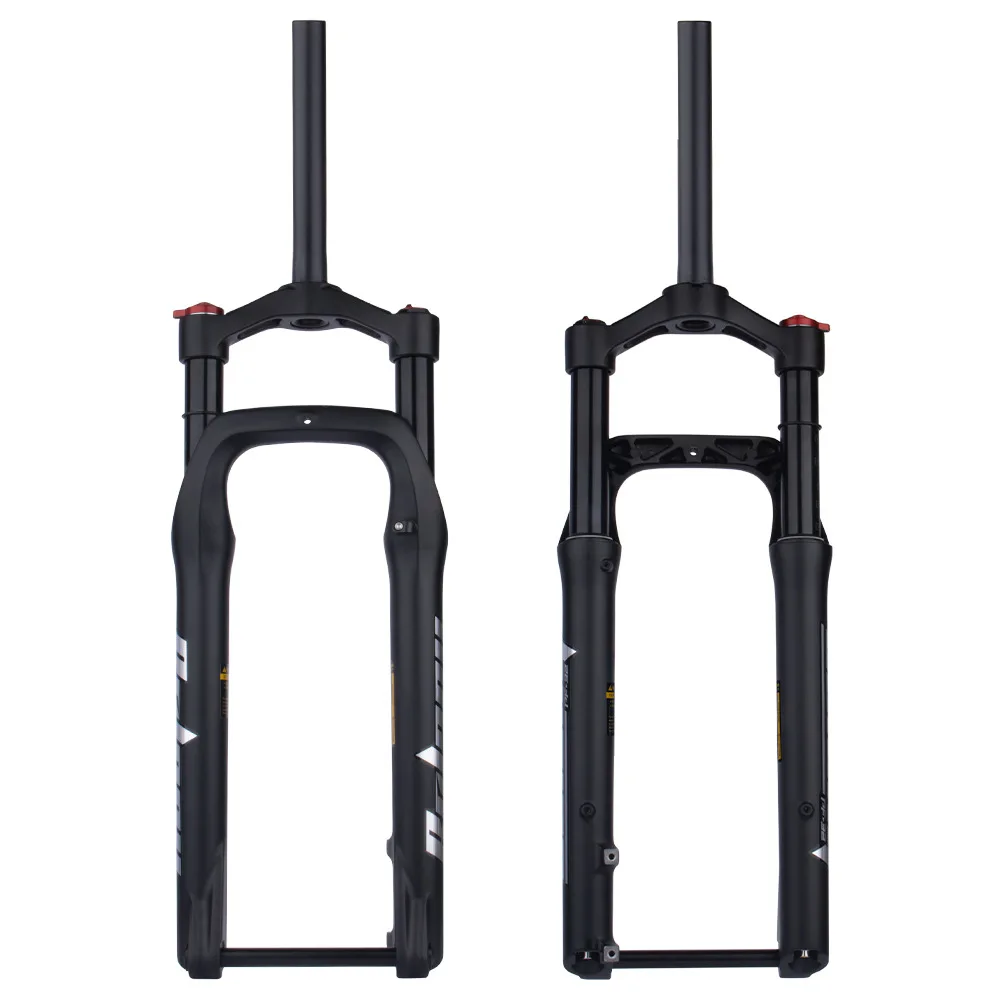 Aluminium Alloy Snow Bicycle Fork 26inch Fat Bike Forks Air Locking Suspension Forks for 4.0