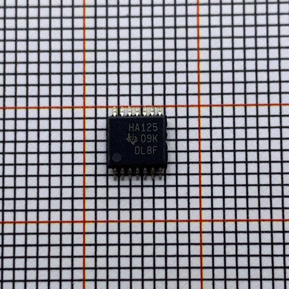 

10pcs/ New original imported SN74AHC125PWR TSSOP-14 silk screen HA125 driver chip