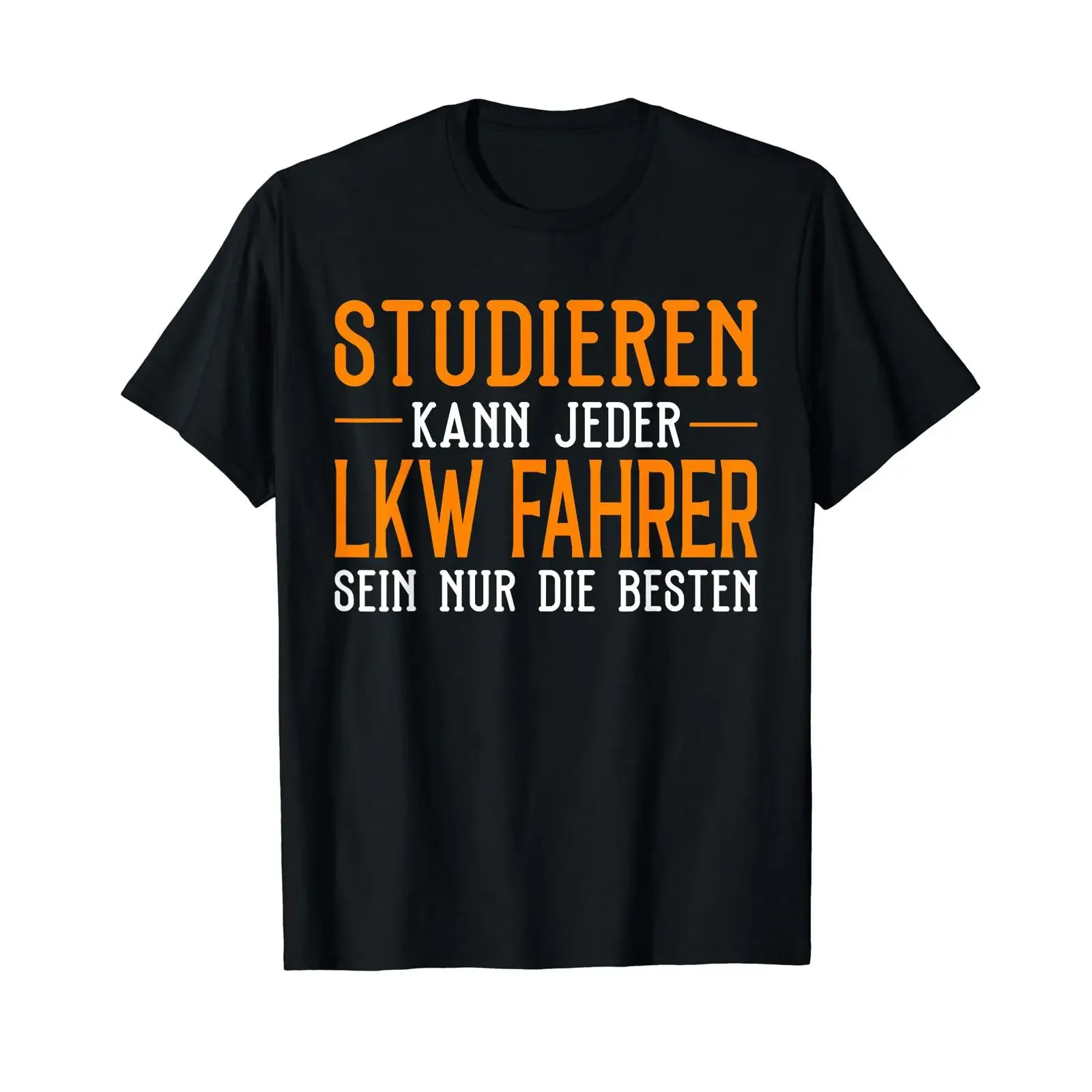 Truck Driver Study Can Every T Shirt vintage Washed Breathable streetwear homme Casual Slightly Soft Stylish