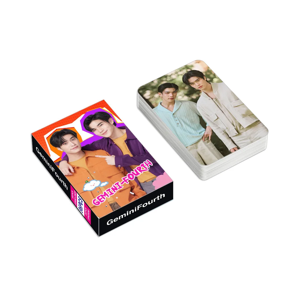 96 Pcs/Set Thai Star GEMINIFOURTH Laser Lomo Card Gemini and Fourth Figure Mini Postcard HD Photocard Stickers Cosplay Gift