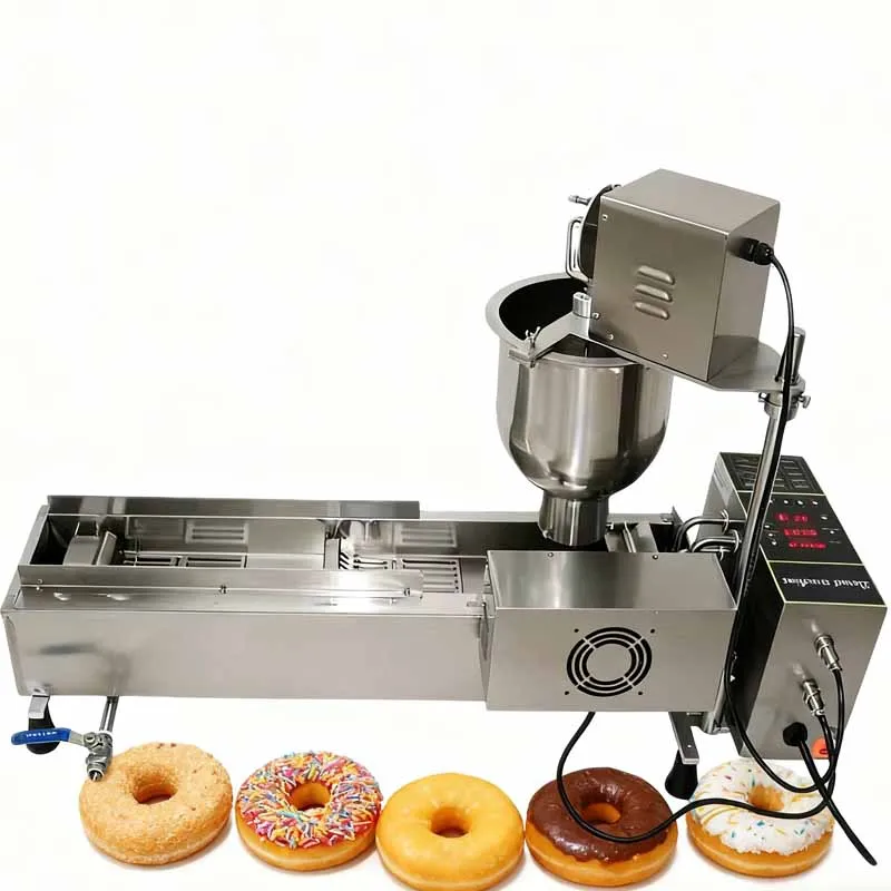 Full Automatic Donut Fryer Electric Doughtnut Maker Commercial Food Grade Stainless Steel Donut Making Machine