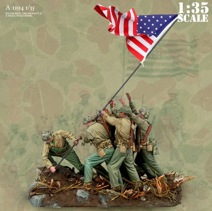 

1/35 Resin Soldier model kits figure colorless and self-assembled(Flag not included) A-1194