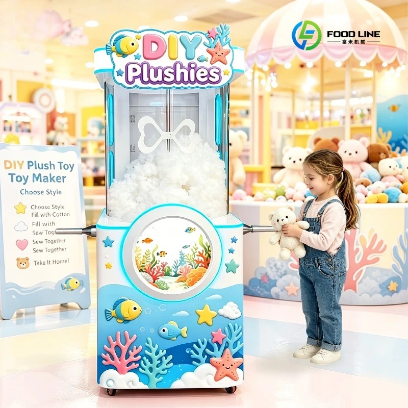 2026 New FL  CE Certified 2 Nozzles Plush Toy Stuffing Machine DIY Textile Filling 110-220V Compatible Semi-Auto Customized