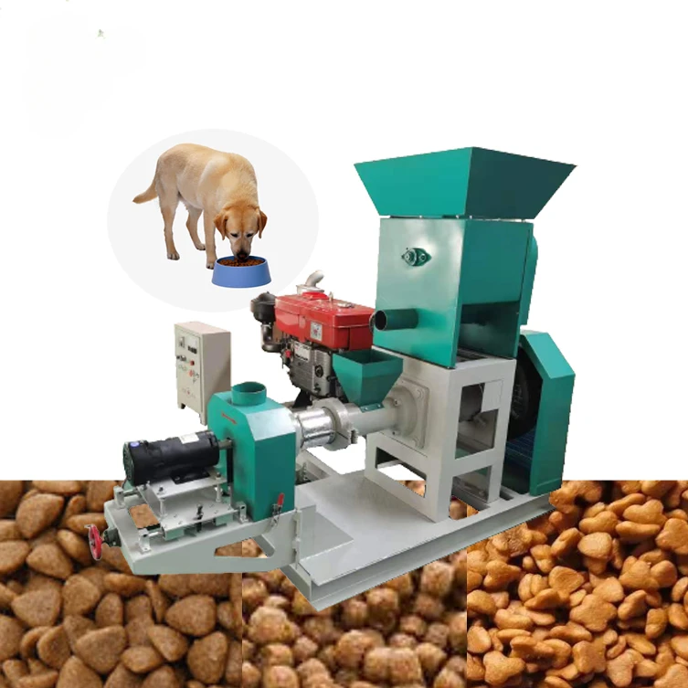 Dry Type Pet Dog Food Making Machine Sinking Floating Fish Feed Mill Pellet Extruder Machine for Floating Pellets