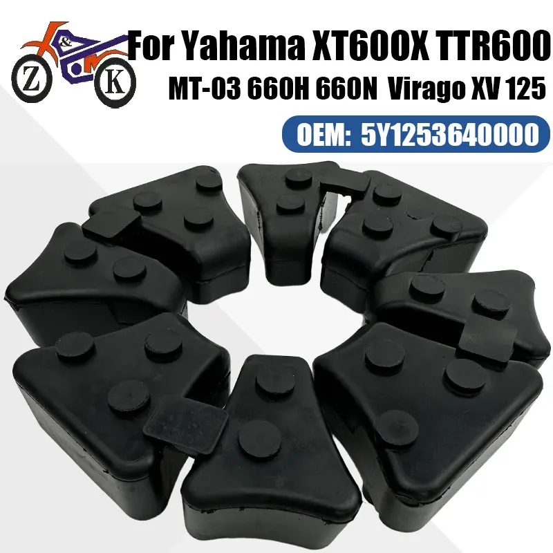 Motorcycle Rear Damper Buffer Set For Yamaha 5Y1253640000 XT600X TTR600 Shock Absorption Cushion Rubber Moto Parts Replacement