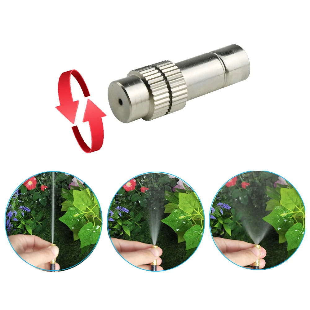 8mm Adjustable Misting Nozzle Kit For Garden, Greenhouse, Irrigation, Aquarium, and Reptile Habitats