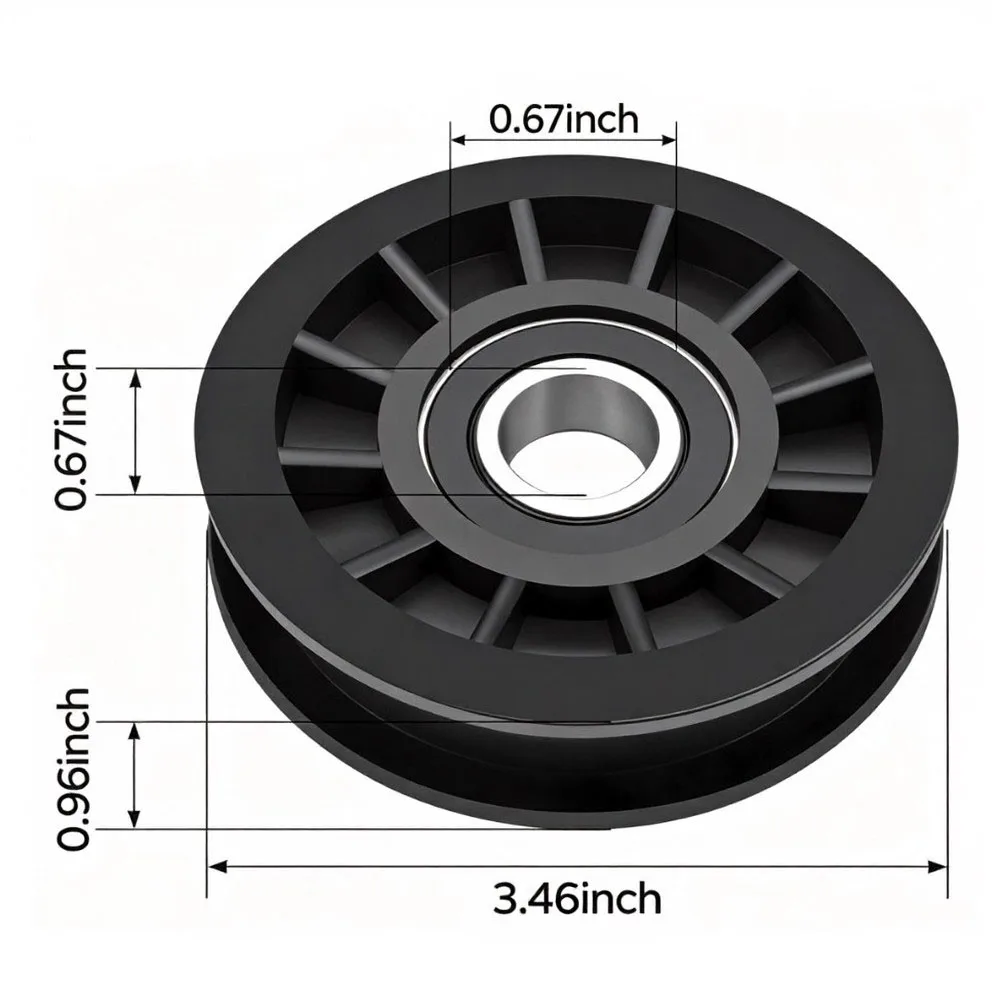 Flat Belt Idler Pulley 756-05032 for Toro GT For XT1 For XT2 ZT1 ZT2 Lawn For Mowers and Matching 42 46 50 Deck Sizes